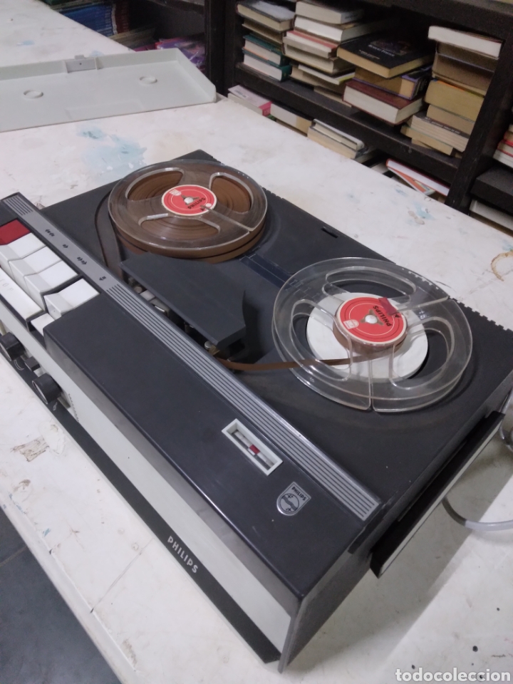 Fon&oacute;grafos y grabadoras de v&aacute;lvulas: Magnetofono Philips - Foto 6
