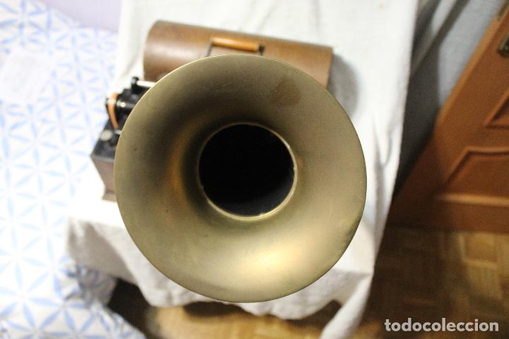 Fon&oacute;grafos y grabadoras de v&aacute;lvulas: Edison Home Phonograh FUNCIONANDO - Foto 5