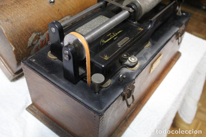 Fon&oacute;grafos y grabadoras de v&aacute;lvulas: Edison Home Phonograh FUNCIONANDO - Foto 14