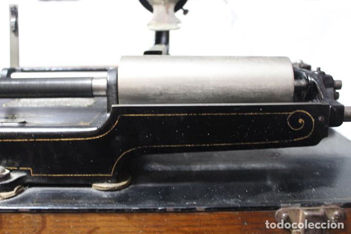 Fon&oacute;grafos y grabadoras de v&aacute;lvulas: Edison Home Phonograh FUNCIONANDO - Foto 16
