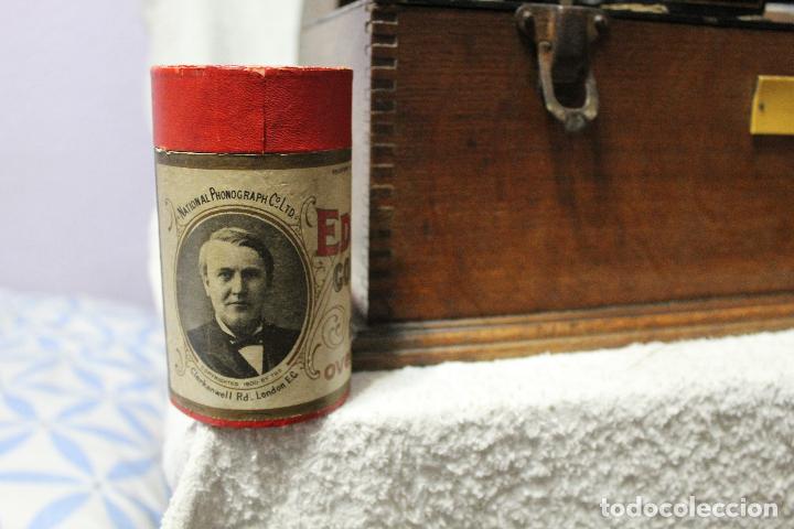 Fon&oacute;grafos y grabadoras de v&aacute;lvulas: Edison Home Phonograh FUNCIONANDO - Foto 20