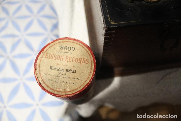 Fon&oacute;grafos y grabadoras de v&aacute;lvulas: Edison Home Phonograh FUNCIONANDO - Foto 21