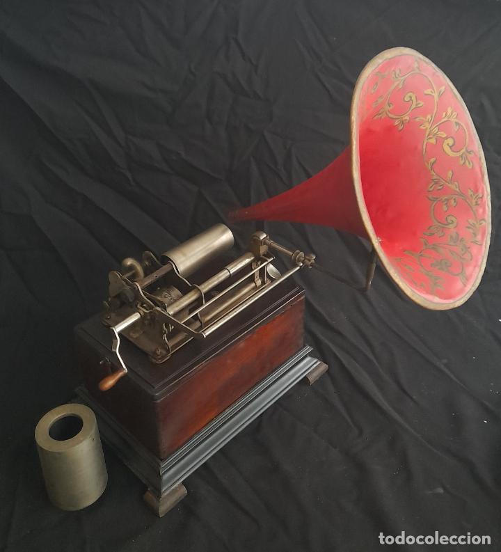 Fon&oacute;grafos y grabadoras de v&aacute;lvulas: Fonografo pathe - Foto 1