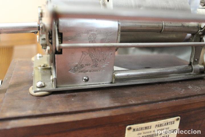 Fon&oacute;grafos y grabadoras de v&aacute;lvulas: fonografo pathe funcionando - Foto 3