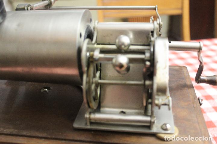 Fon&oacute;grafos y grabadoras de v&aacute;lvulas: fonografo pathe funcionando - Foto 7
