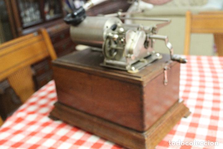 Fon&oacute;grafos y grabadoras de v&aacute;lvulas: fonografo pathe funcionando - Foto 8