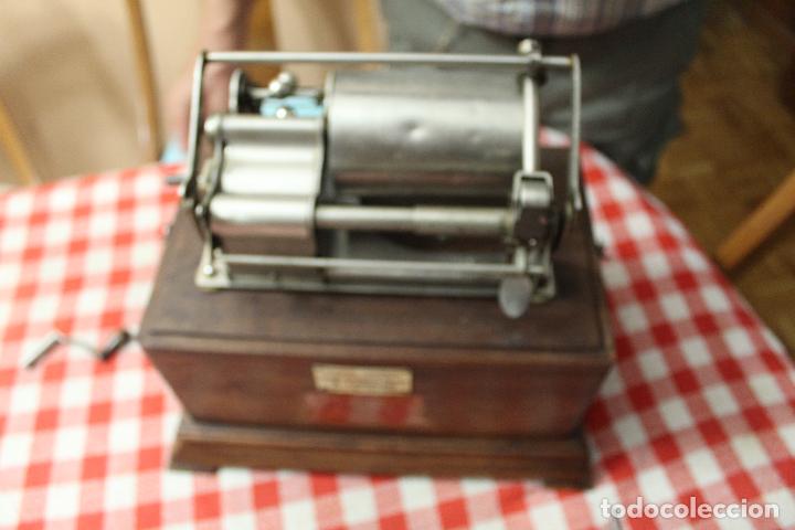 Fon&oacute;grafos y grabadoras de v&aacute;lvulas: fonografo pathe funcionando - Foto 10