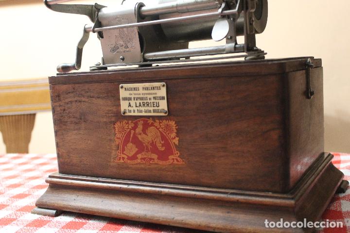 Fon&oacute;grafos y grabadoras de v&aacute;lvulas: fonografo pathe funcionando - Foto 12