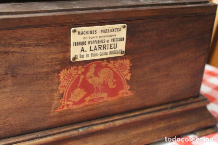 Fon&oacute;grafos y grabadoras de v&aacute;lvulas: fonografo pathe funcionando - Foto 13