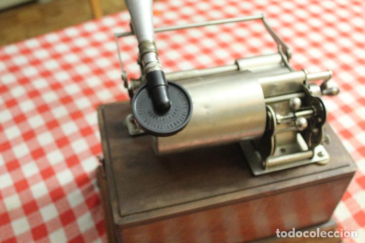 Fon&oacute;grafos y grabadoras de v&aacute;lvulas: fonografo pathe funcionando - Foto 14
