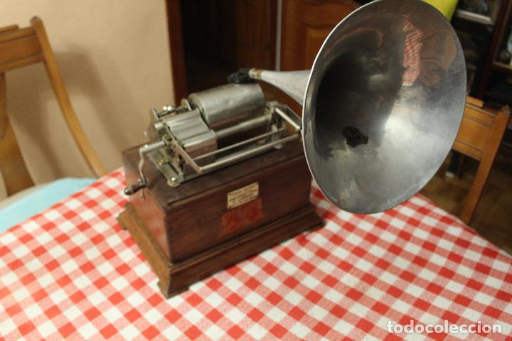 Fon&oacute;grafos y grabadoras de v&aacute;lvulas: fonografo pathe funcionando - Foto 16