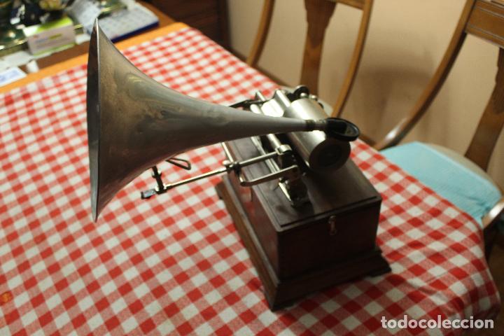 Fon&oacute;grafos y grabadoras de v&aacute;lvulas: fonografo pathe funcionando - Foto 17