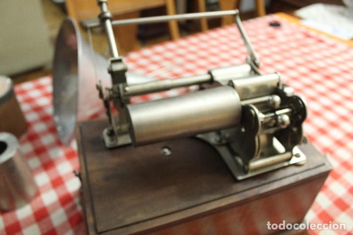 Fon&oacute;grafos y grabadoras de v&aacute;lvulas: fonografo pathe funcionando - Foto 23