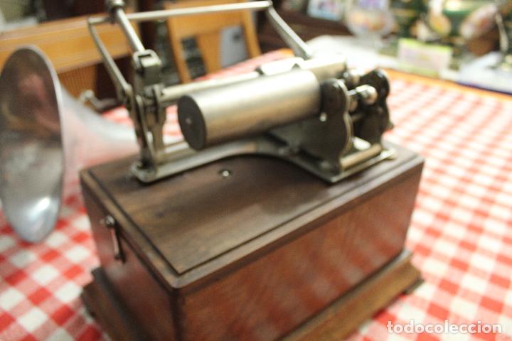 Fon&oacute;grafos y grabadoras de v&aacute;lvulas: fonografo pathe funcionando - Foto 24
