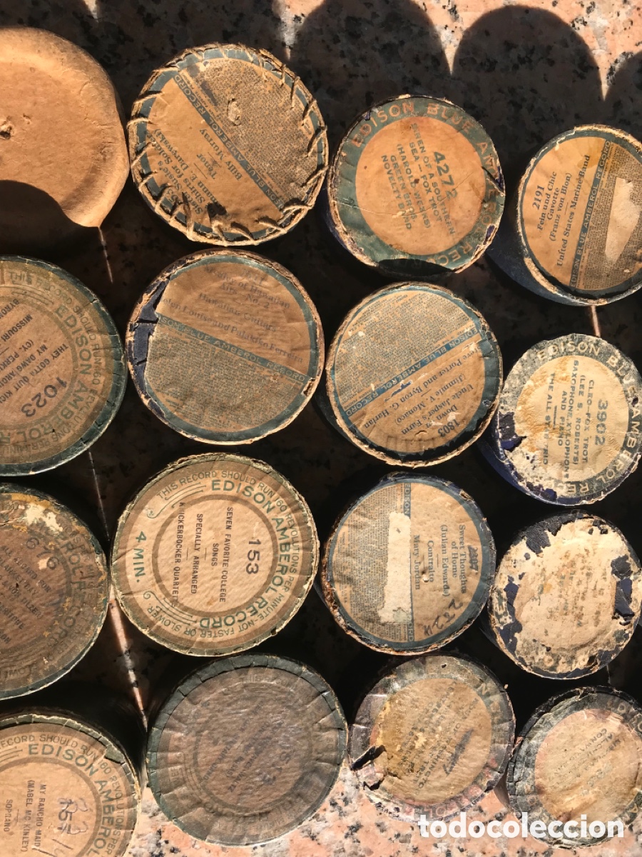 Fon&oacute;grafos y grabadoras de v&aacute;lvulas: Tapas para envases de cilindros Edison - Foto 5