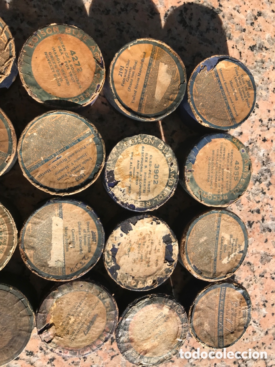 Fon&oacute;grafos y grabadoras de v&aacute;lvulas: Tapas para envases de cilindros Edison - Foto 6