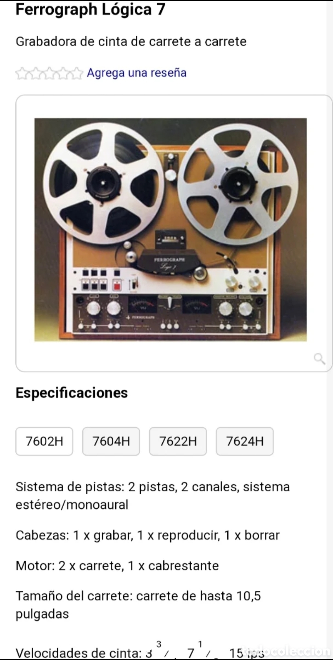 Fon&oacute;grafos y grabadoras de v&aacute;lvulas: Magnet&oacute;fono Ferrograph Logic 7 - Foto 8