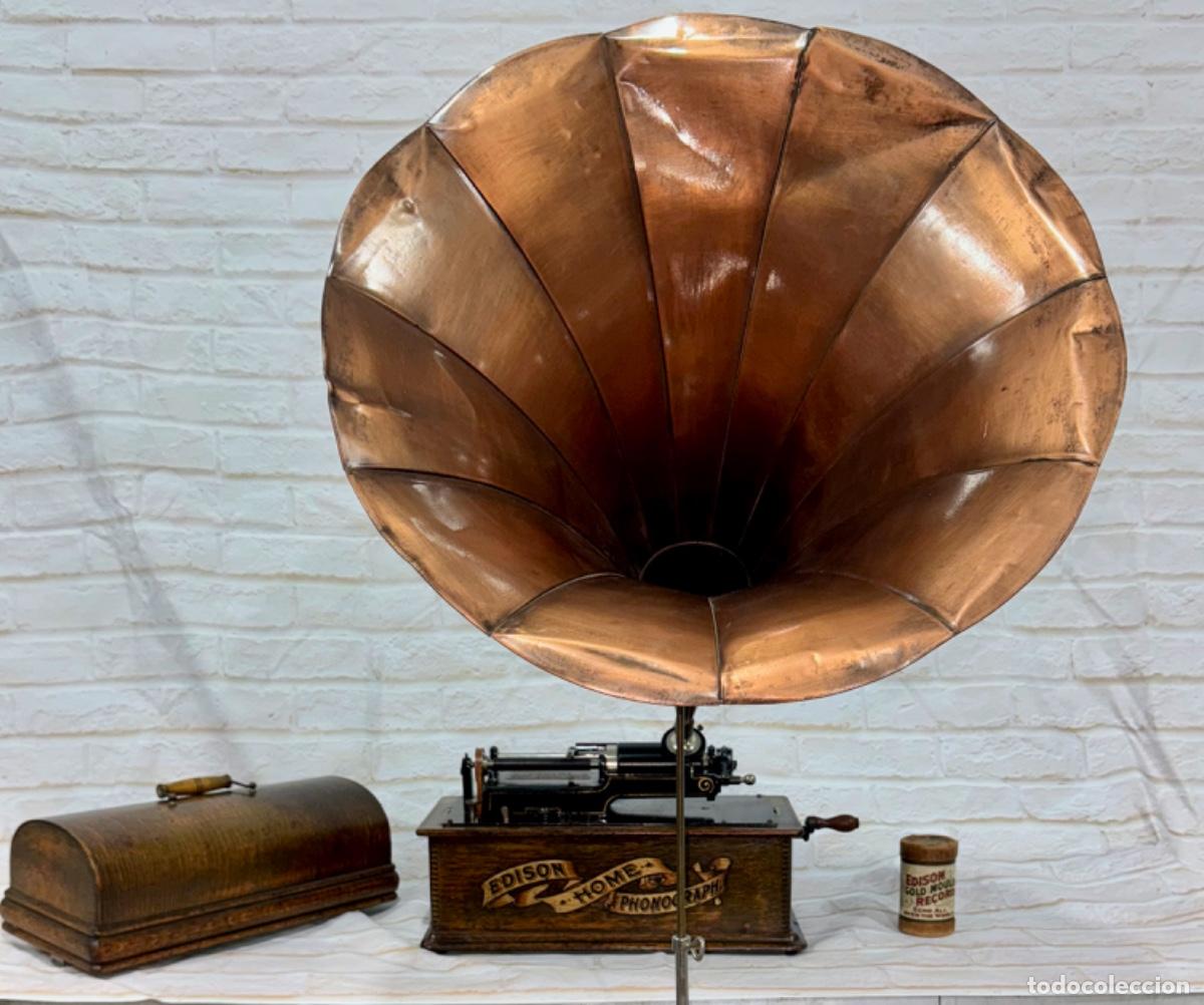 Fon&oacute;grafos y grabadoras de v&aacute;lvulas: FON&Oacute;GRAFO EDISON MODELO HOME - Foto 1
