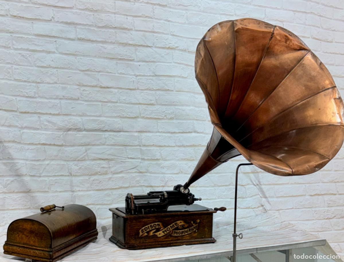 Fon&oacute;grafos y grabadoras de v&aacute;lvulas: FON&Oacute;GRAFO EDISON MODELO HOME - Foto 2