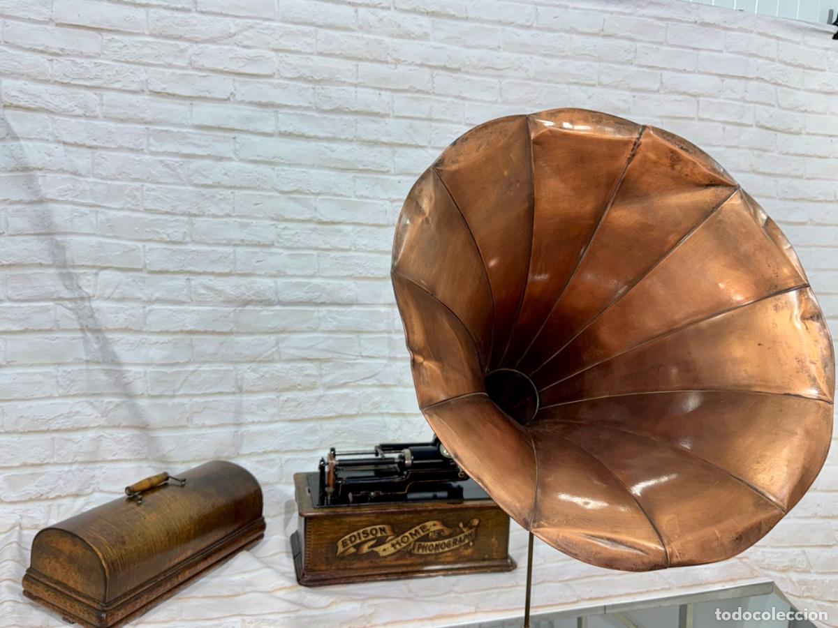 Fon&oacute;grafos y grabadoras de v&aacute;lvulas: FON&Oacute;GRAFO EDISON MODELO HOME - Foto 6