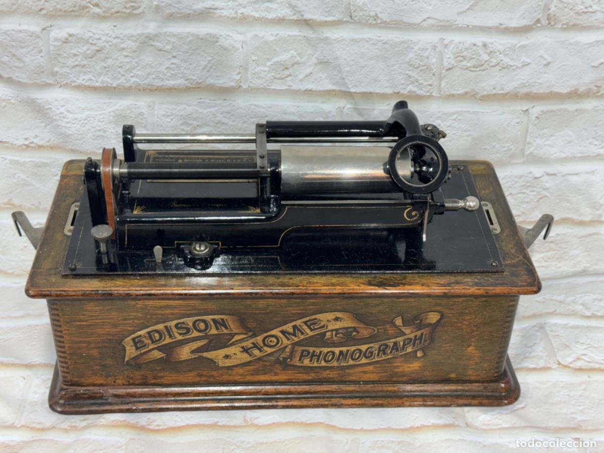 Fon&oacute;grafos y grabadoras de v&aacute;lvulas: FON&Oacute;GRAFO EDISON MODELO HOME - Foto 12