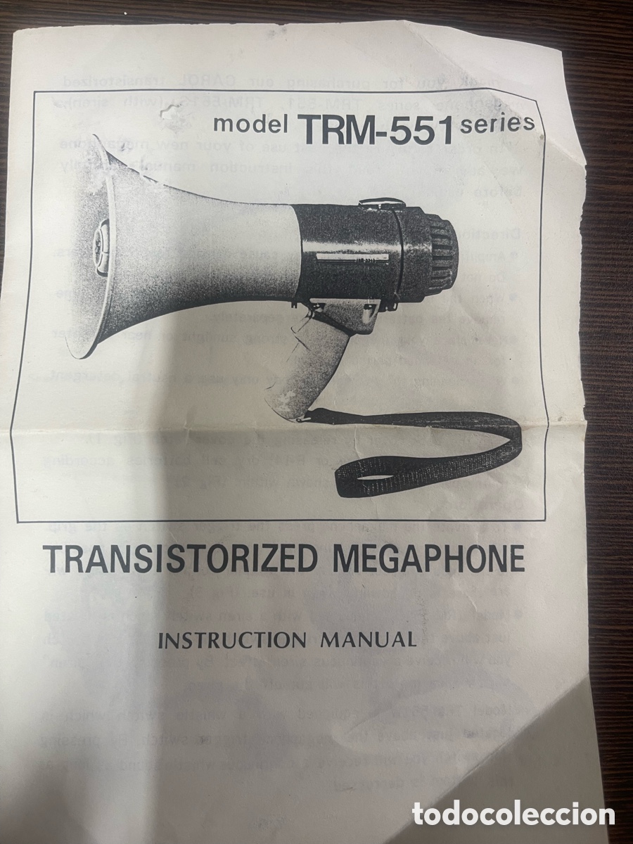Fon&oacute;grafos y grabadoras de v&aacute;lvulas: Megafono trm551 funciona - Foto 4