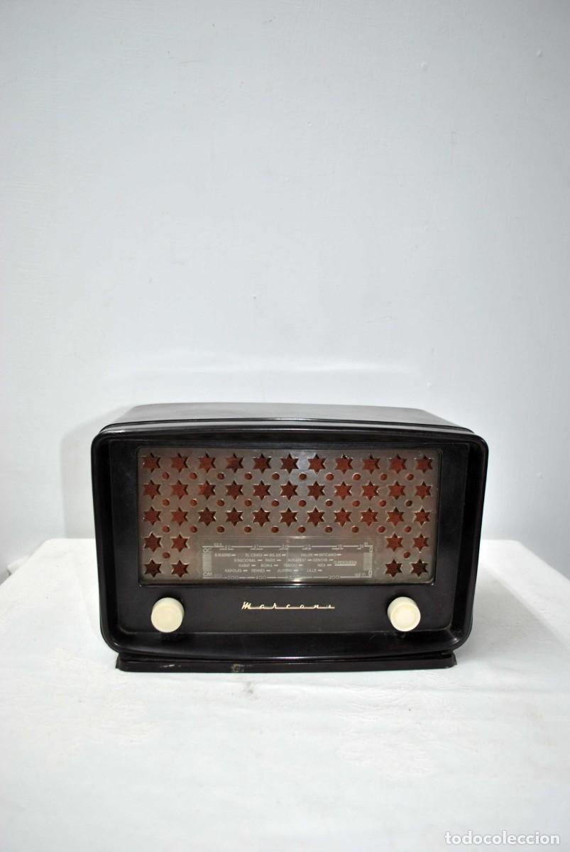 Fon&oacute;grafos y grabadoras de v&aacute;lvulas: RADIO ANTIGUA MARCONI - Foto 1