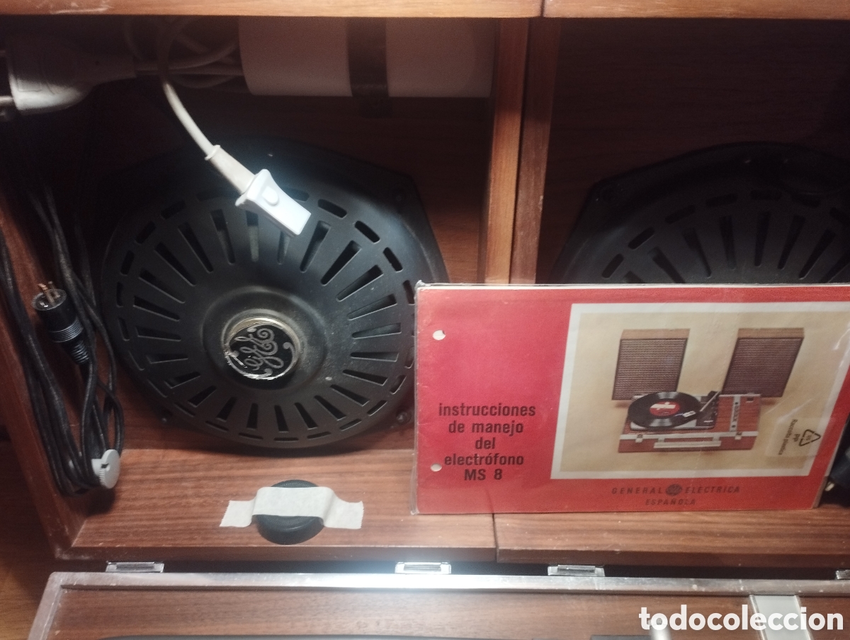 Fon&oacute;grafos y grabadoras de v&aacute;lvulas: Tocadiscos General Electrica Espa&ntilde;ola - Foto 5