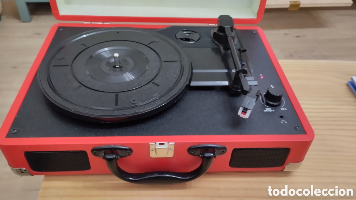Fon&oacute;grafos y grabadoras de v&aacute;lvulas: Tocadiscos port&aacute;til Ibox nuevo - Foto 2