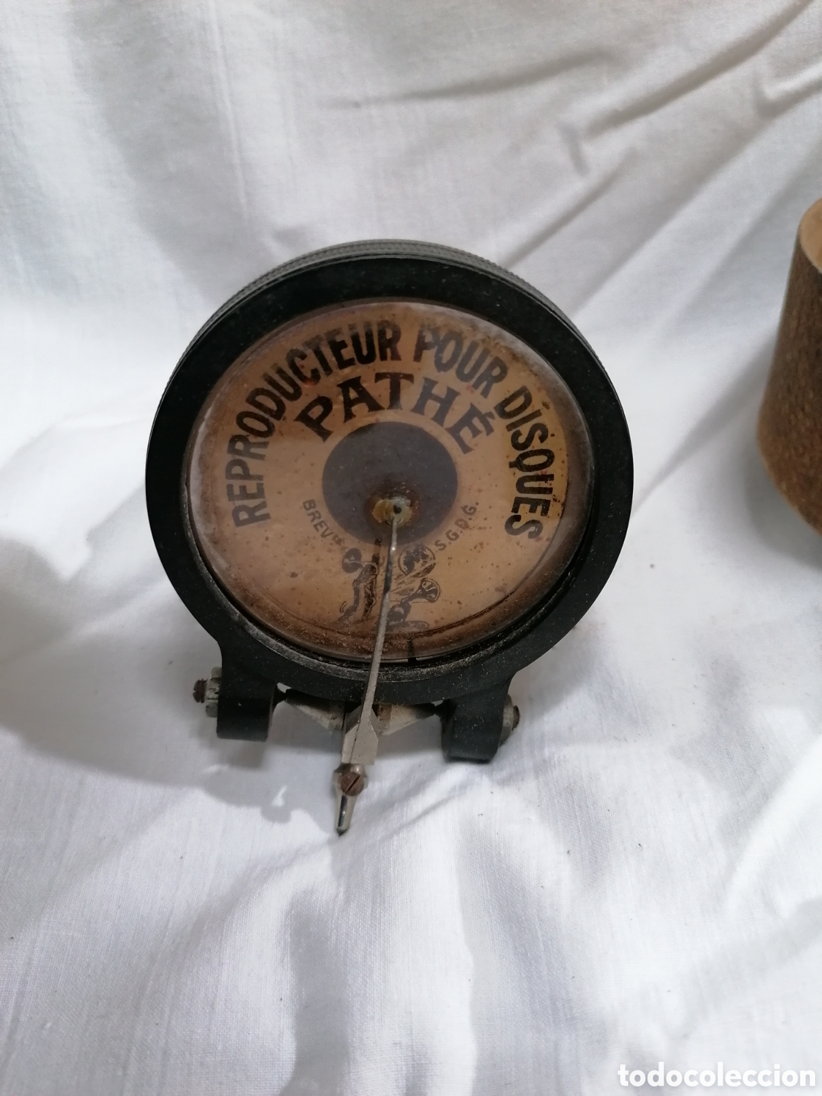 Fon&oacute;grafos y grabadoras de v&aacute;lvulas: Cabeza reproductora de gramofono Pathe