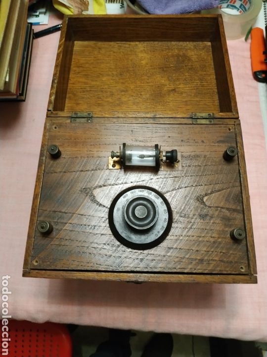 Radios de galena: Radio Galena en caj&oacute;n de madera - Foto 1