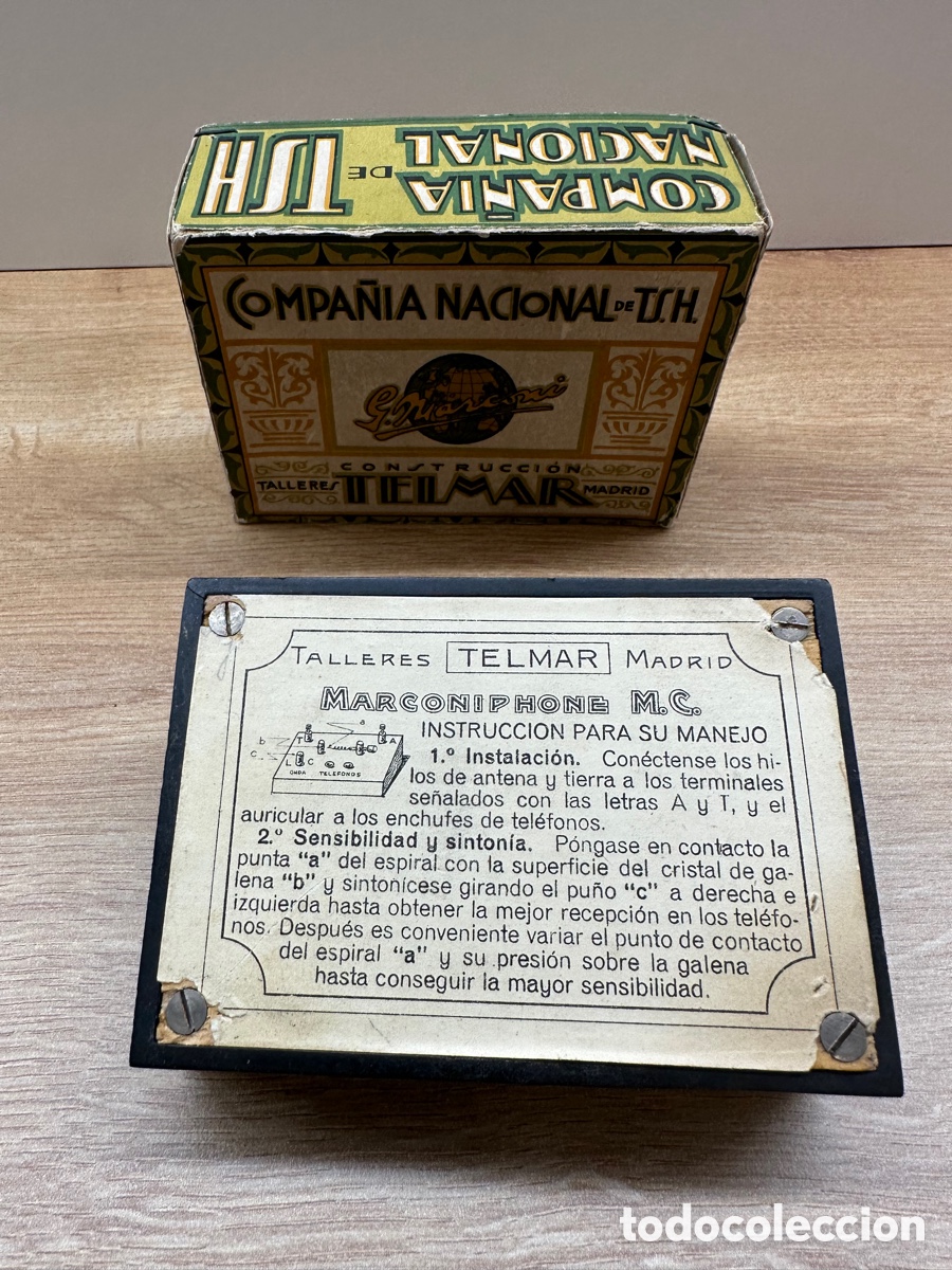 Radios de galena: Telmar Marconiphone tipo MC 1930 galena - Foto 2