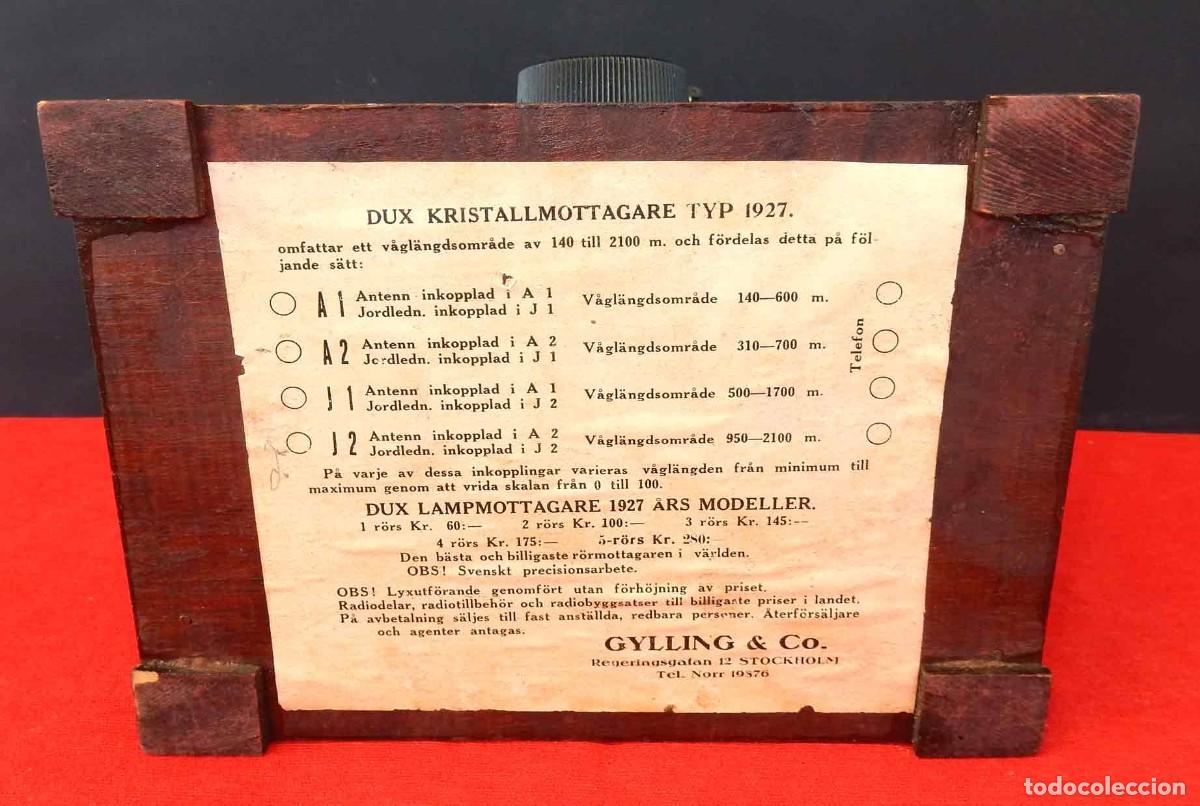 Radios de galena: Radio de galena DUX - de 1927 - Foto 9