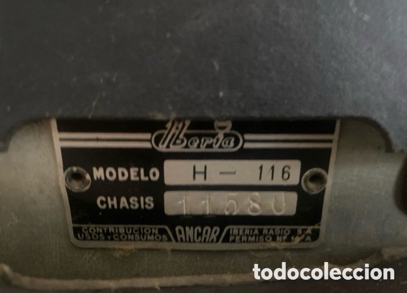 Radios de galena: Radio Iberia modelo H-116 - Foto 6