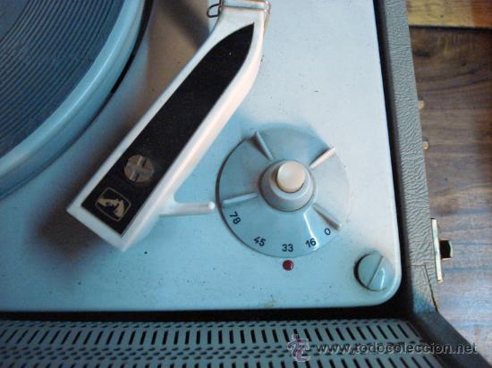 Gram&oacute;fonos y gramolas: Tocadiscos franc&eacute;s La Voix de son Maitre multidisco - Foto 3
