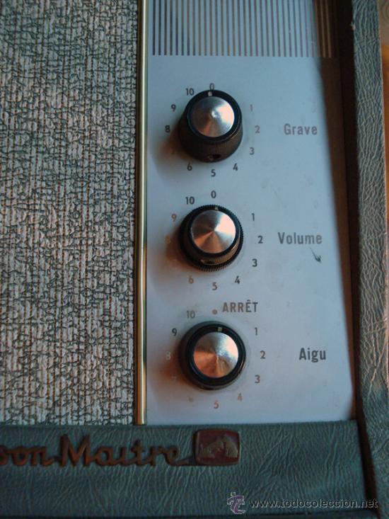 Gram&oacute;fonos y gramolas: Tocadiscos franc&eacute;s La Voix de son Maitre multidisco - Foto 6