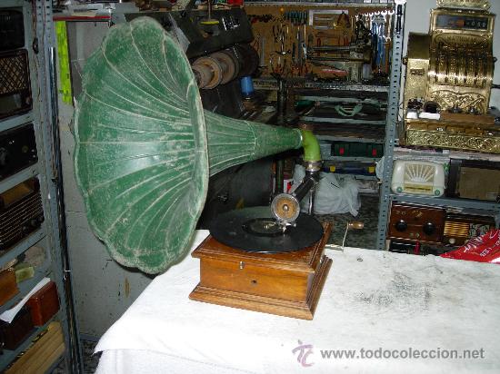 Gram&oacute;fonos y gramolas: gramofono funcionando - Foto 18
