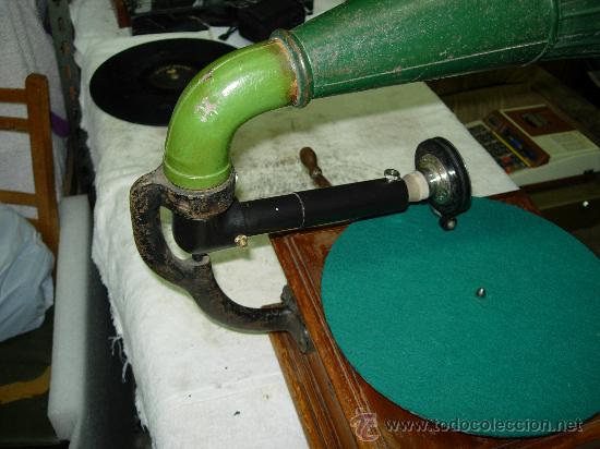 Gram&oacute;fonos y gramolas: gramofono funcionando - Foto 34
