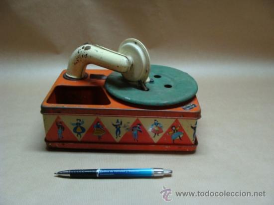 Gram&oacute;fonos y gramolas: Peque&ntilde;o Gramofono de juguete (Funcionando) - Foto 1