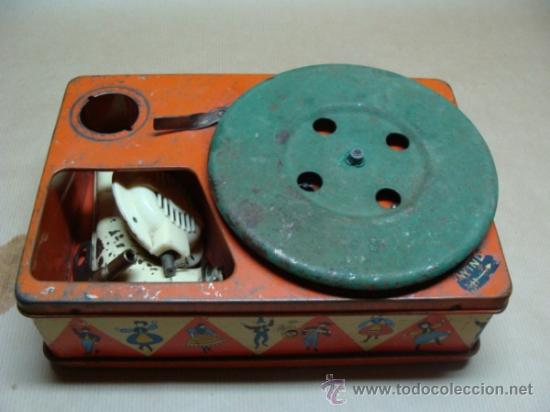 Gram&oacute;fonos y gramolas: Peque&ntilde;o Gramofono de juguete (Funcionando) - Foto 12