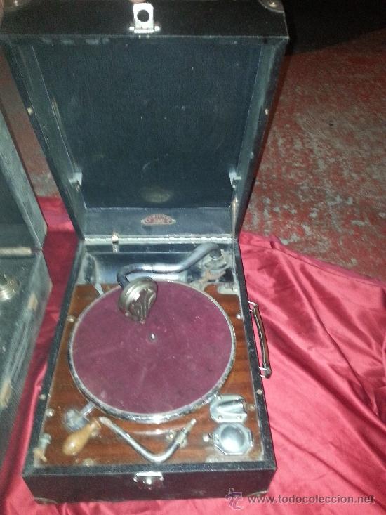 Gram&oacute;fonos y gramolas: lote de 2 de gramolas - Foto 8