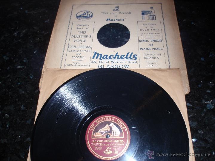 Gram&oacute;fonos y gramolas: Disco de Pizarra La voz de su amo - Foto 1
