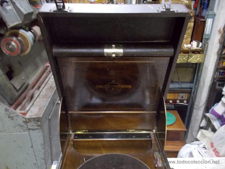 Gram&oacute;fonos y gramolas: Gramola Columbia Funcionando - Foto 30
