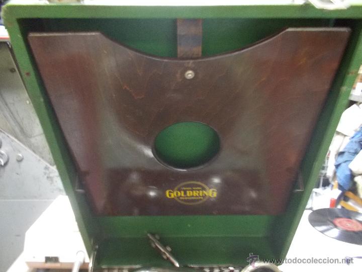 Gram&oacute;fonos y gramolas: Gramola Goldring funcionando - Foto 12