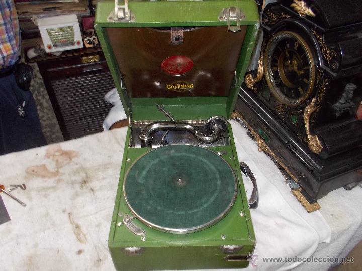 Gram&oacute;fonos y gramolas: Gramola Goldring funcionando - Foto 19