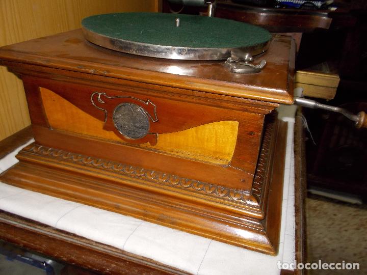 Gram&oacute;fonos y gramolas: Gramofono de la voz de su amo original - Foto 5