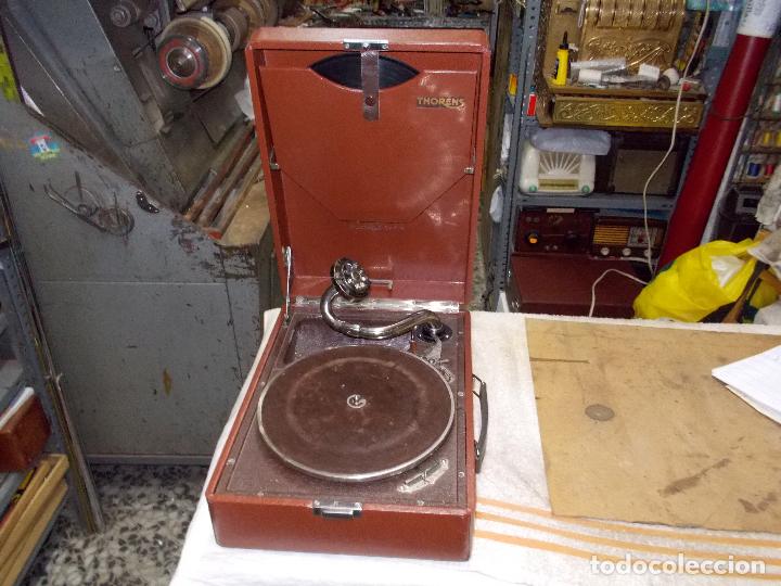 Gram&oacute;fonos y gramolas: Gramola Thorens funcionando - Foto 11