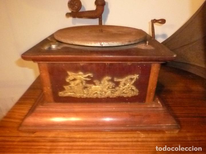 Gram&oacute;fonos y gramolas: gramofono con trompa - Foto 23