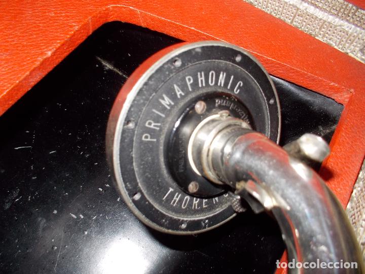 Gram&oacute;fonos y gramolas: gramola de maleta victor funcionando - Foto 4