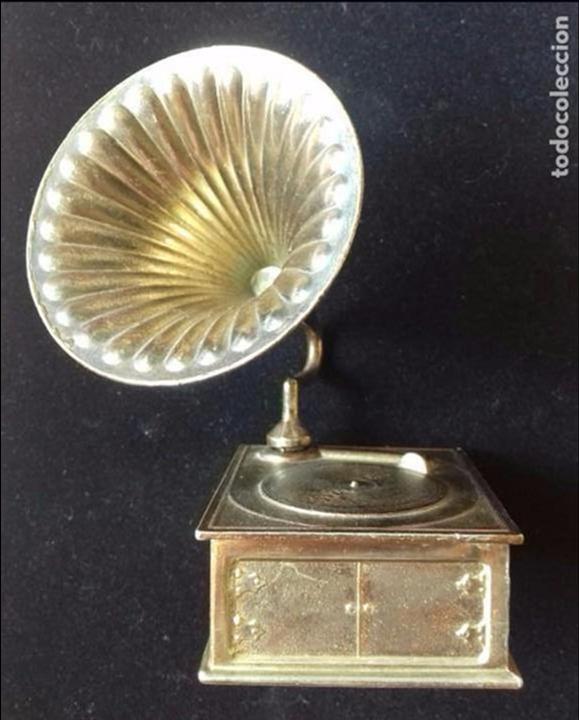 Gram&oacute;fonos y gramolas: Miniatura Gram&oacute;fono Ingl&eacute;s - Foto 4